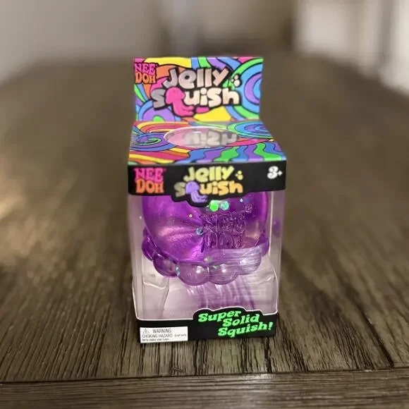 Schylling NeeDoh Jellysquish Jelly Fish Novelty Sensory Fidget Stress Relief Toy - Picture 12 of 14